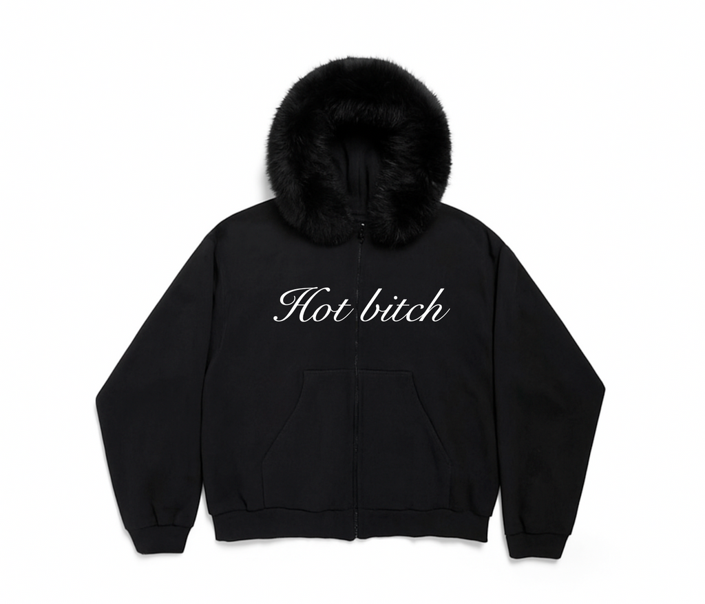 HOT BITCH FUR HOODIE